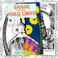 Tarot of the Holy Light Coloring Book Front Cover and Black and White Card.
