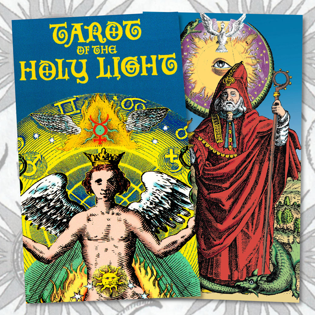 Tarot of the Holy Light Deck Standard Color Edition and Hermit Card.